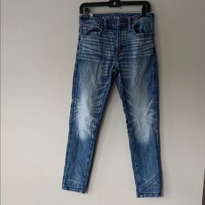 American Eagle Airflex+ Outfitters Men's Distressed Blue Jeans